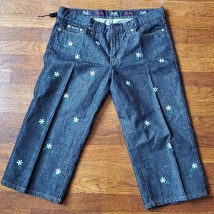 Dolce & Gabbana Denim Floral Culottes